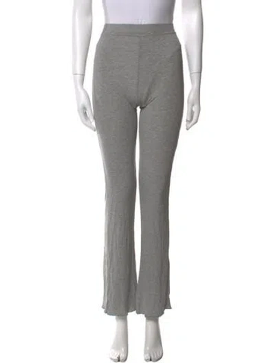 Pre-owned Frankies Bikinis Straight Leg Pants In Gray
