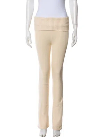 Pre-owned Frankies Bikinis Straight Leg Pants In Neutral