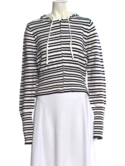 Pre-owned Frankies Bikinis Striped Mock Neck Sweater W/ Tags In Multi