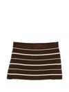 Frankies Bikinis Marialla Cloud Knit Skort In Brown