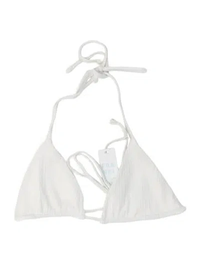 Pre-owned Frankies Bikinis Striped Top W/ Tags In Neutrals
