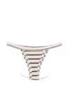 Frankies Bikinis Stripe-pattern Bikini Bottoms In Blue