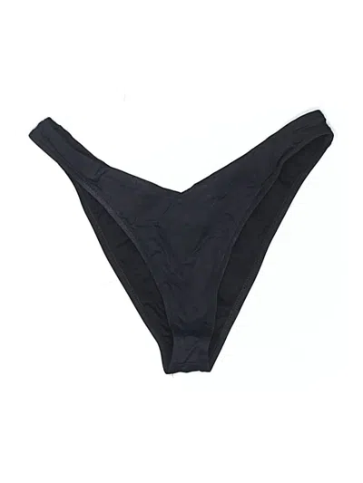 Pre-owned Frankies Bikinis Swimsuit Bottoms In Black