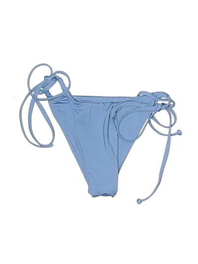 Pre-owned Frankies Bikinis Swimsuit Bottoms In Blue
