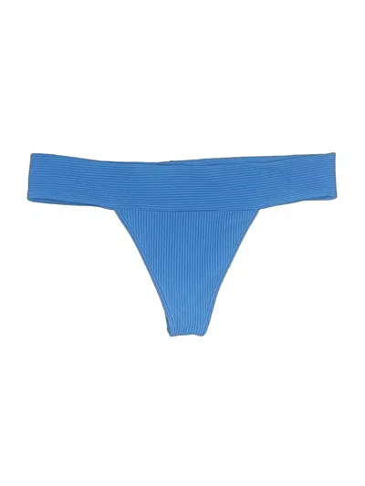 Pre-owned Frankies Bikinis Swimsuit Bottoms In Blue
