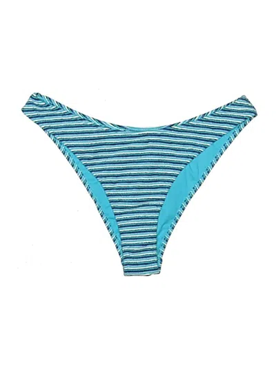 Pre-owned Frankies Bikinis Swimsuit Bottoms In Blue