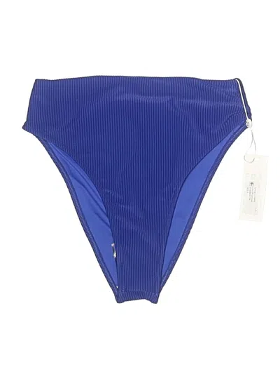 Pre-owned Frankies Bikinis Swimsuit Bottoms In Blue