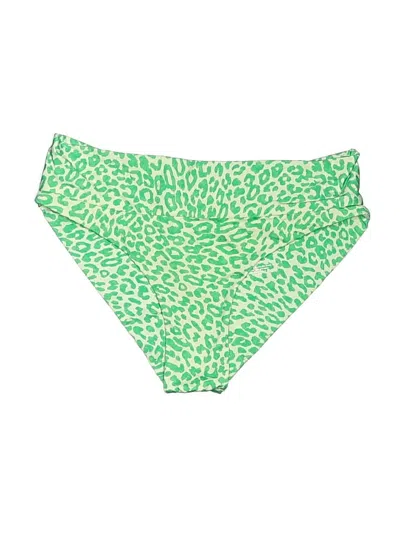 Pre-owned Frankies Bikinis Swimsuit Bottoms In Green
