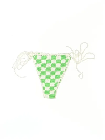 Pre-owned Frankies Bikinis Swimsuit Bottoms In Green
