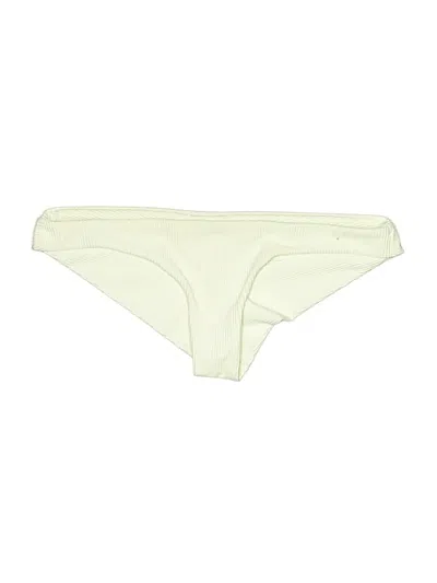 Pre-owned Frankies Bikinis Swimsuit Bottoms In Ivory
