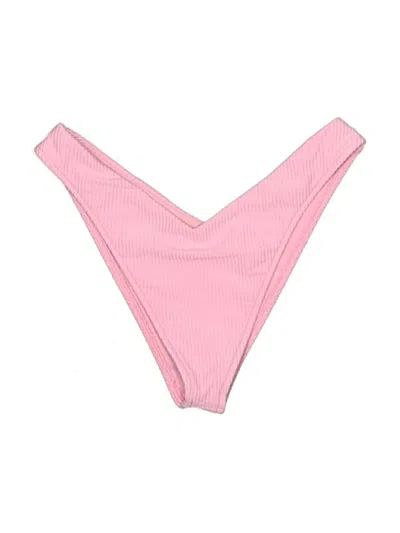 Pre-owned Frankies Bikinis Swimsuit Bottoms In Pink