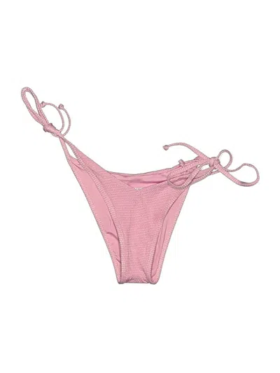 Pre-owned Frankies Bikinis Swimsuit Bottoms In Pink