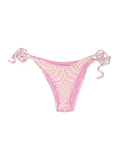 Pre-owned Frankies Bikinis Swimsuit Bottoms In Pink
