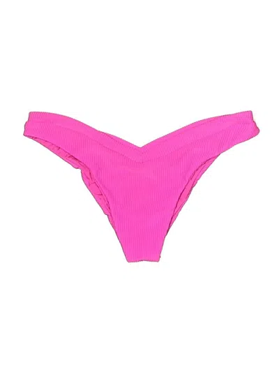 Pre-owned Frankies Bikinis Swimsuit Bottoms In Pink