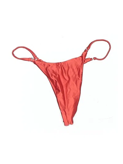 Pre-owned Frankies Bikinis Swimsuit Bottoms In Red