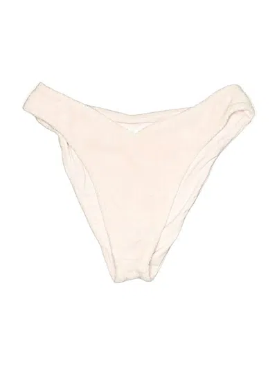 Pre-owned Frankies Bikinis Swimsuit Bottoms In White