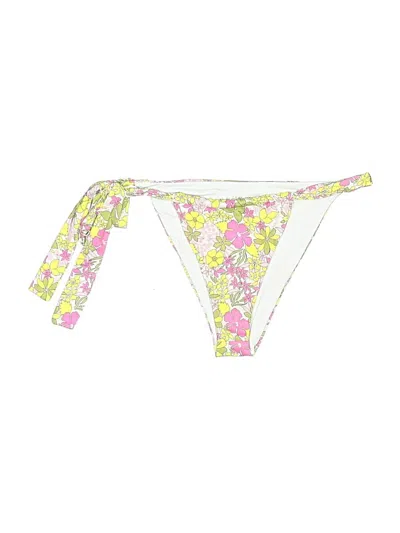 Pre-owned Frankies Bikinis Swimsuit Bottoms In White