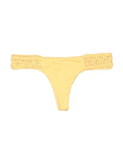 Pre-owned Frankies Bikinis Swimsuit Bottoms In Yellow