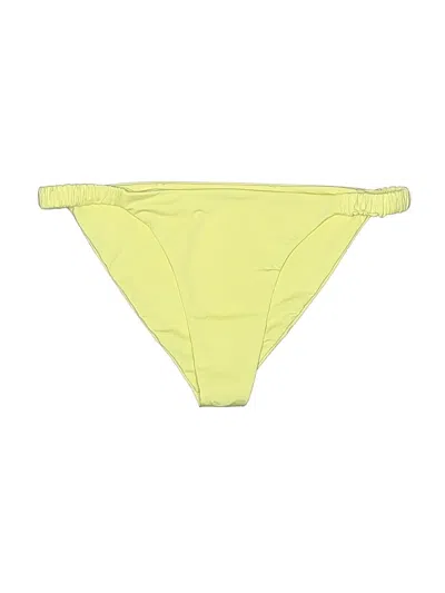 Pre-owned Frankies Bikinis Swimsuit Bottoms In Yellow
