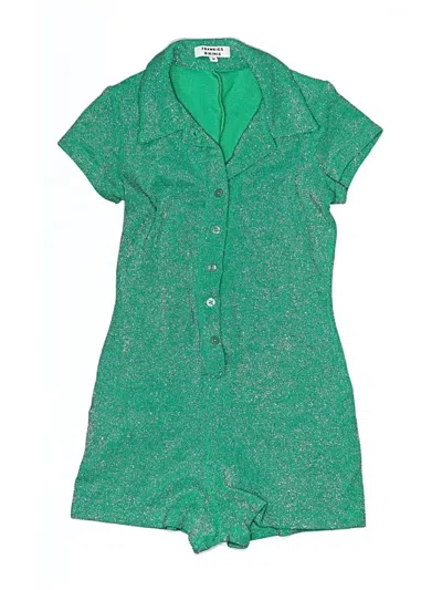 Pre-owned Frankies Bikinis Swimsuit Cover Up In Green