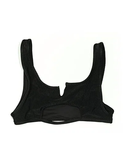 Pre-owned Frankies Bikinis Swimsuit Top Black Swimwear