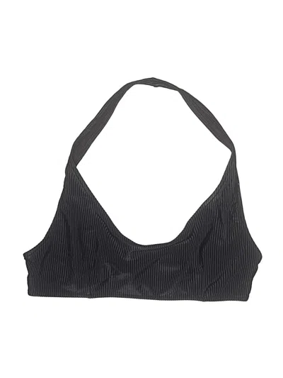 Pre-owned Frankies Bikinis Swimsuit Top Black Swimwear