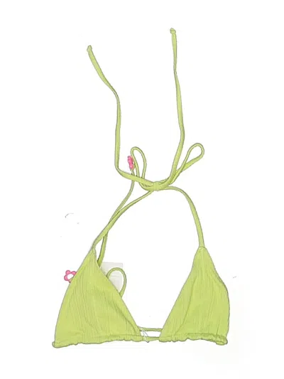 Frankies Bikinis Swimsuit Top Green Swimwear