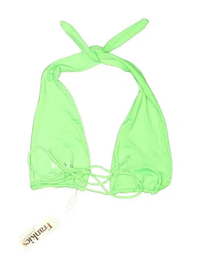 Frankies Bikinis Swimsuit Top Green Swimwear