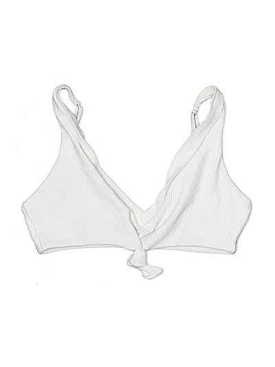 Pre-owned Frankies Bikinis Swimsuit Top Ivory Swimwear