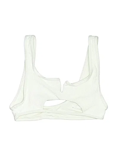 Pre-owned Frankies Bikinis Swimsuit Top Ivory Swimwear