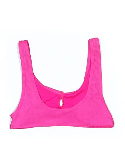 Pre-owned Frankies Bikinis Swimsuit Top Pink Swimwear
