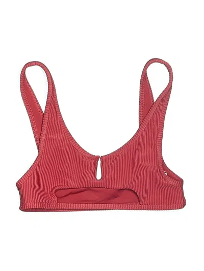 Pre-owned Frankies Bikinis Swimsuit Top Red Swimwear