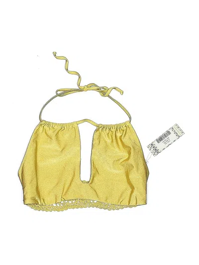 Frankies Bikinis Swimsuit Top Yellow Swimwear