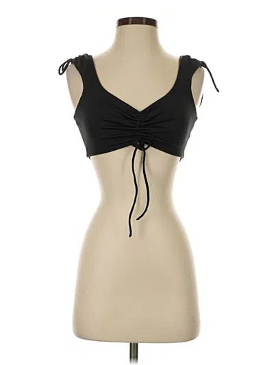 Pre-owned Frankies Bikinis Tank Top Black Strapless Neckline Tops