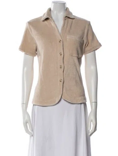 Pre-owned Frankies Bikinis Terry Cloth Pajamas In Neutral