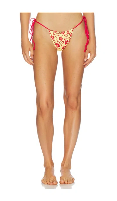 Frankies Bikinis Tia Bikini Bottom In Red