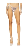 Frankies Bikinis Tia Bikini Bottom In Brown Sugar Stripe