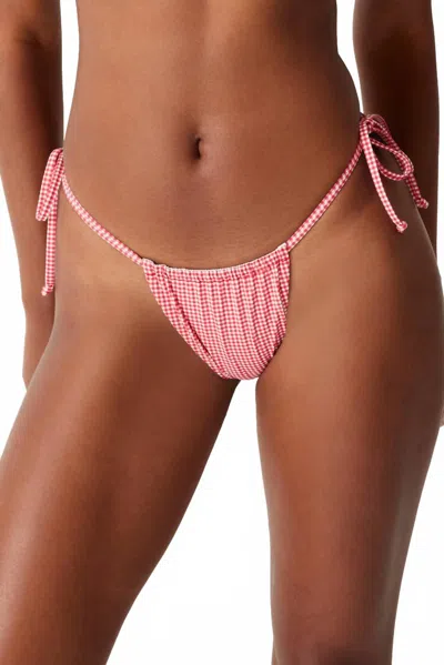 Frankies Bikinis Tia Skimpy Bikini Bottom In Pink