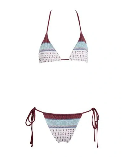 Frankies Bikinis Tia Top-tia Bottom Woman Bikini Cream Size L Nylon, Elastane In White