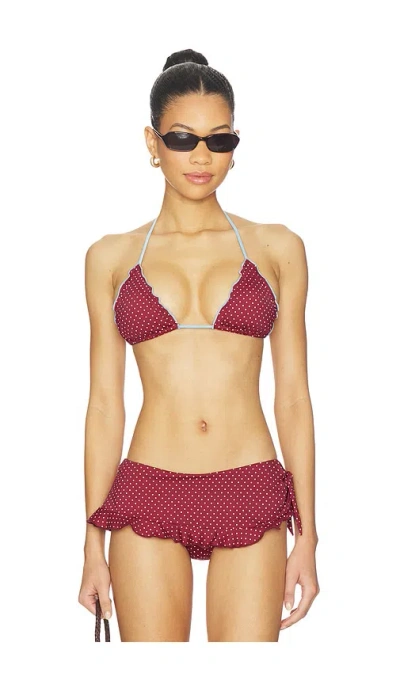 Frankies Bikinis Tidal Top In Brown
