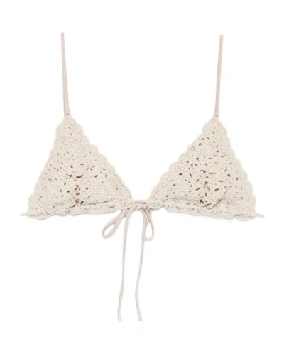 Frankies Bikinis Tie-side Bikini In Neutral