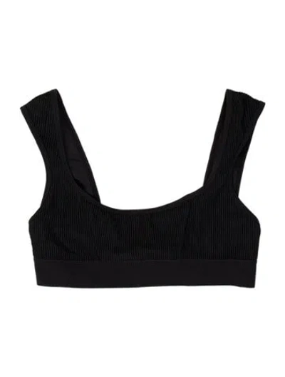 Pre-owned Frankies Bikinis Top In Black