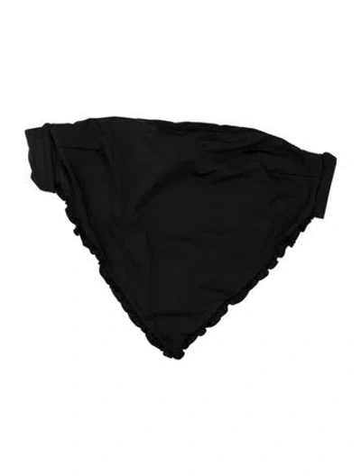 Pre-owned Frankies Bikinis Top In Black