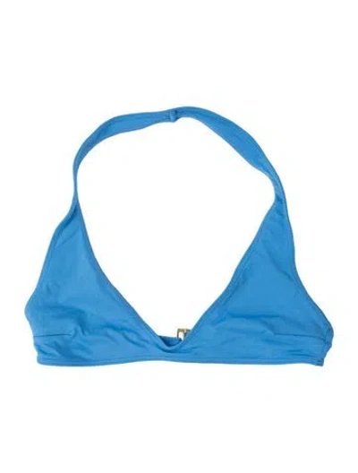 Pre-owned Frankies Bikinis Top In Blue