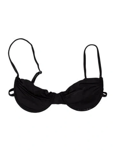 Pre-owned Frankies Bikinis Top In Blue