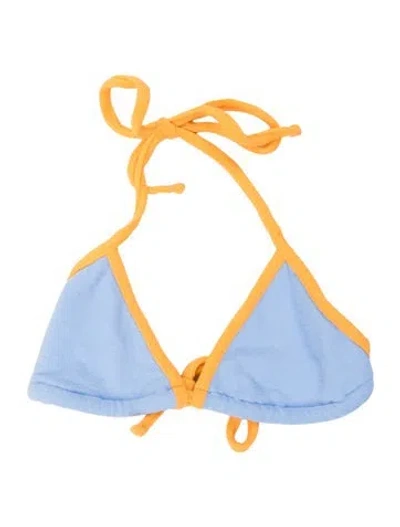 Pre-owned Frankies Bikinis Top In Blue