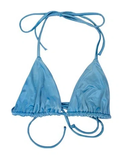 Pre-owned Frankies Bikinis Top In Blue