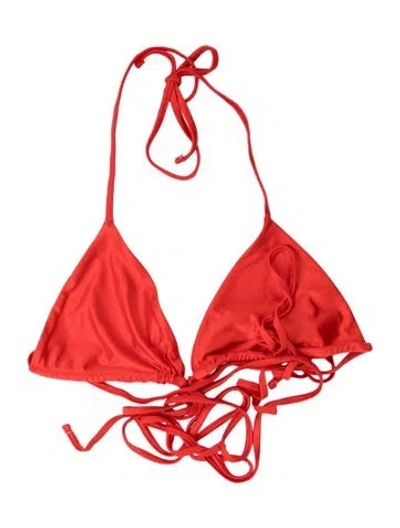 Pre-owned Frankies Bikinis Top In Orange