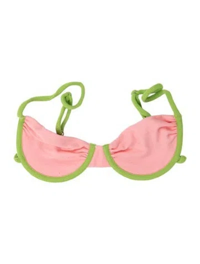 Pre-owned Frankies Bikinis Top In Pink