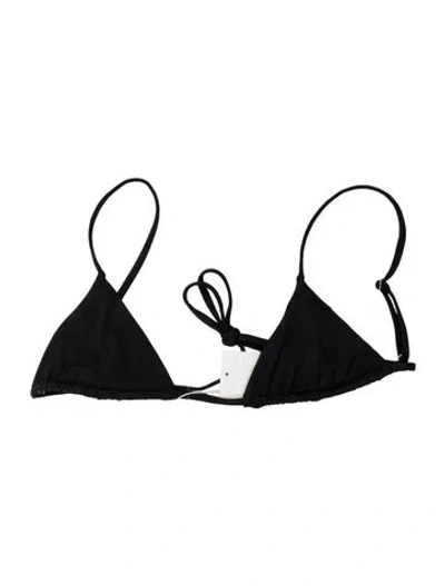 Pre-owned Frankies Bikinis Top W/ Tags In Black